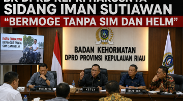 BK DPRD Kepri Harusnya Sidang Iman Sutiawan yang ‘Bermoge tanpa SIM dan Helm”