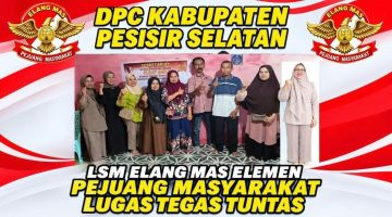 Jaga Kekompakan dan Kepedulian Sosial, LSM Elang Mas Pesisir Selatan Pererat Hubungan Antaranggota